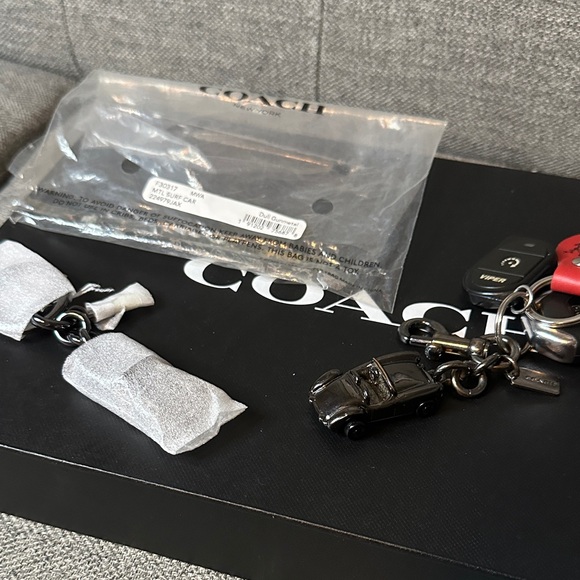 Coach Other - Coach Gunmetal Car Keychain